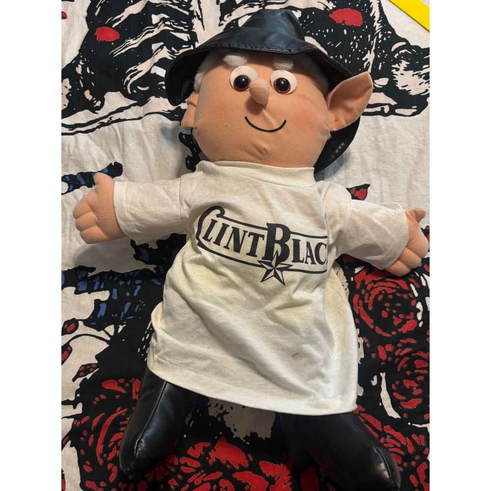 Vintage 1994 Keebler Elf Ernie Plush Doll Clint Black Country Music Outfit 18"